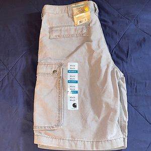 Men’s Grey Carhartt Relaxed Fit Rugged Cargo Shorts